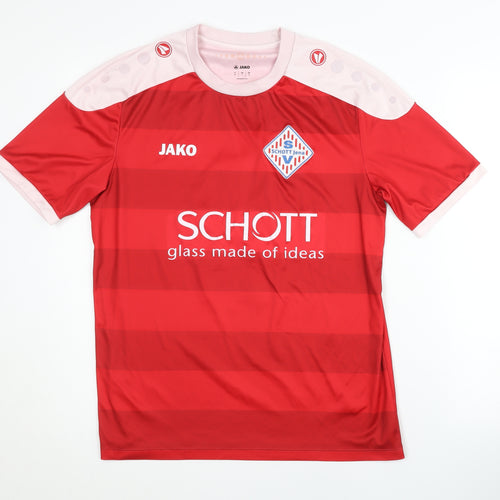 JAKO Men's Red Football Jersey T-Shirt, Size S
