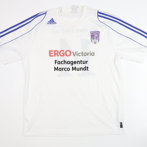 Adidas Men's White Football Jersey Size L