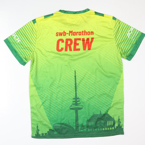 Pole Position Men's Green Running T-Shirt L