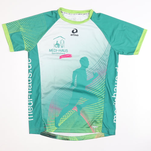 Artiva Men's Green Running T-Shirt Size S