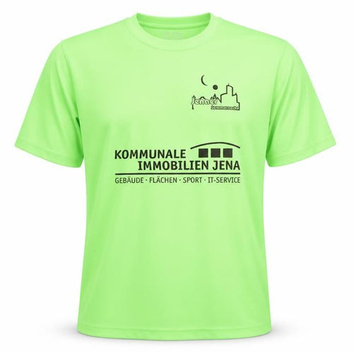 AWDis Men's Green T-Shirt XL, Running, Logo Accent