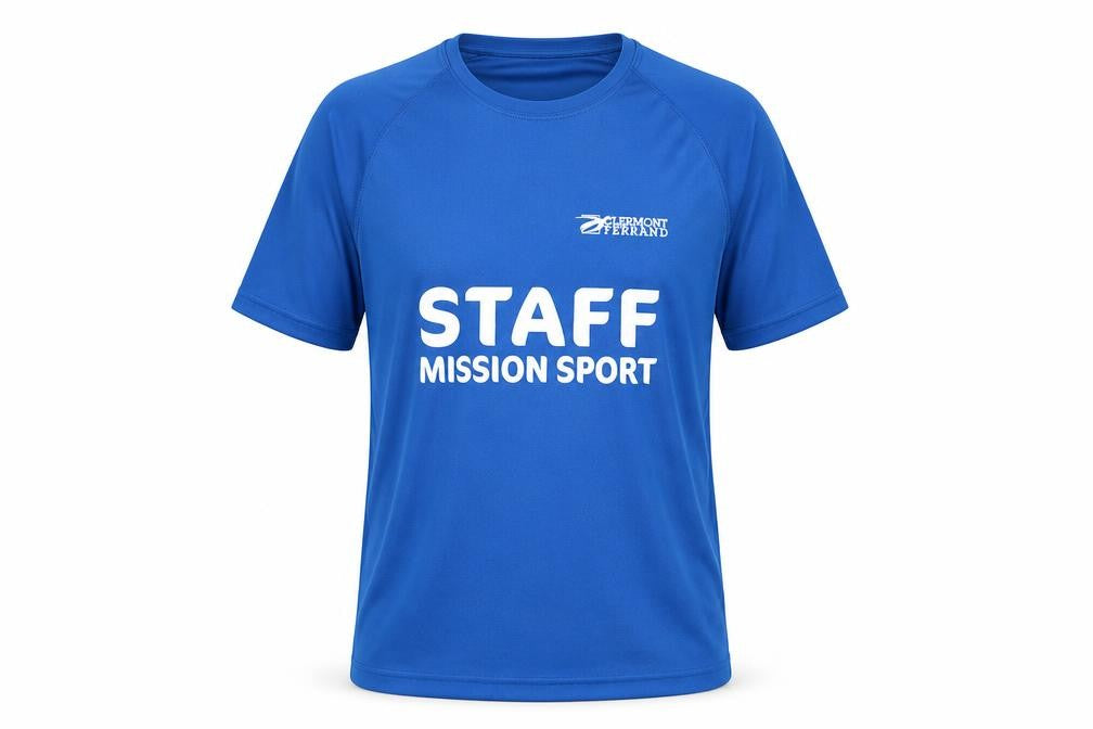 Front view of Proact Blue unisex adults m t-shirt