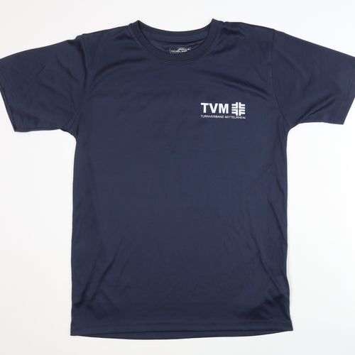 James & Nicholson Men's Blue T-Shirt, S, Gym & Training