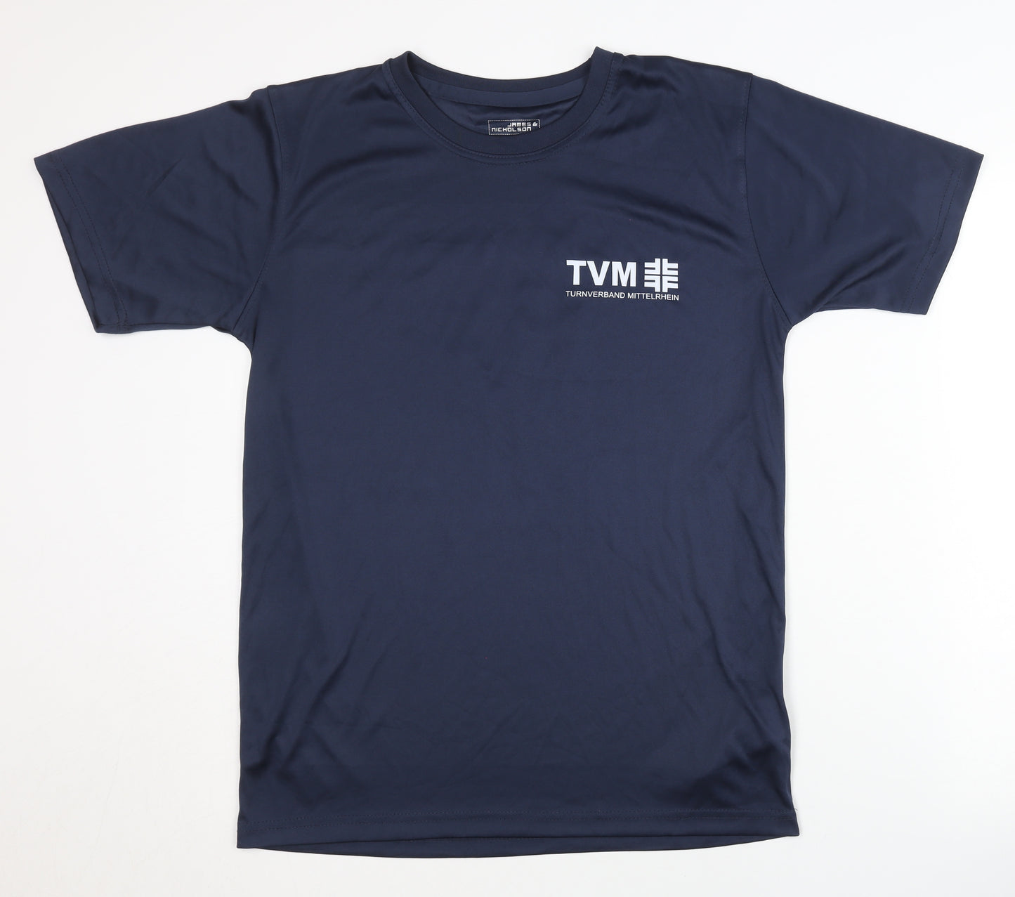 James & Nicholson Men's Blue T-Shirt, S, Gym & Training