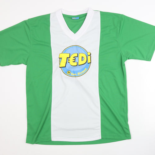 TEDi Men's Green Graphic Jersey T-Shirt L