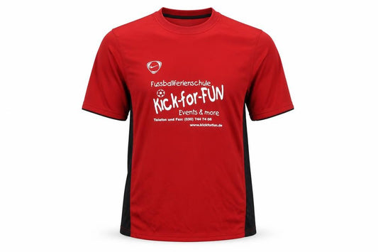 Front view of Nike Men's Red Football Jersey T-Shirt L
