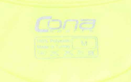 Cana Sports Men's Yellow Running T-Shirt M