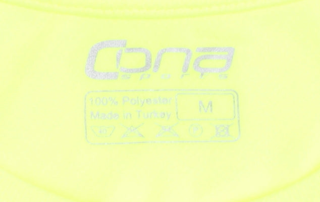 Cana Sports Men's Yellow Running T-Shirt M