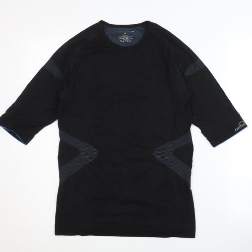 mindbodytec Men's Black Gym T-Shirt, Medium, Short Sleeve