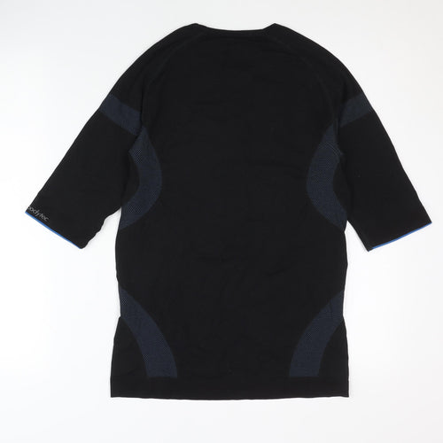 mindbodytec Men's Black Gym T-Shirt, Medium, Short Sleeve