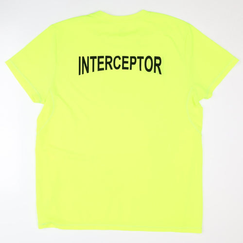 Crivit Sports Men's Yellow XL Running T-Shirt