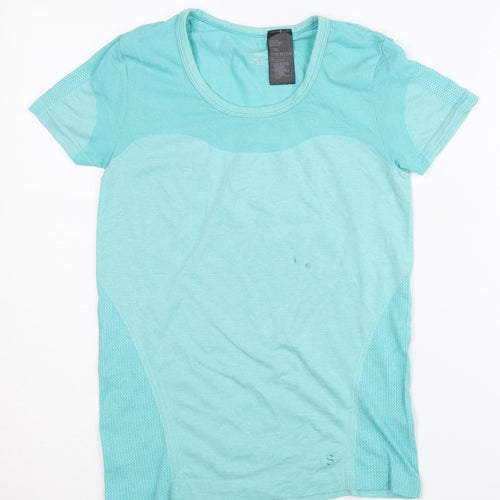 H&M Sport Women's Blue Gym T-Shirt Size 8