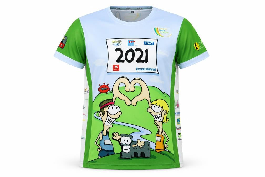 Front view of S.Cool Sports unisex multicoloured running t-shirt m