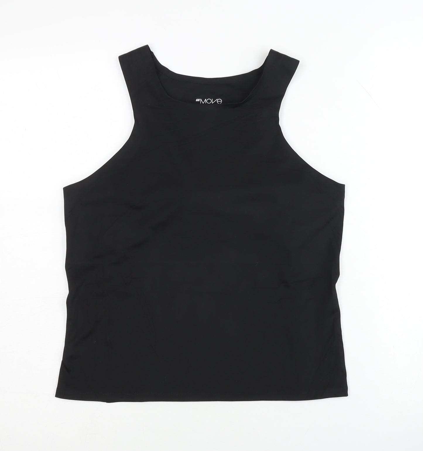 H&M Unisex Black L Tank Top Activewear