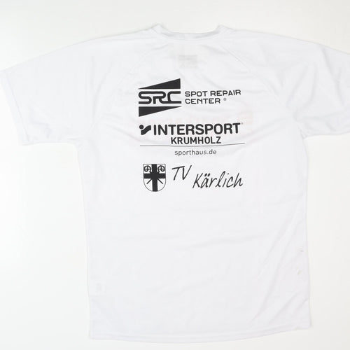 Intersport Men's White Running T-Shirt Size L