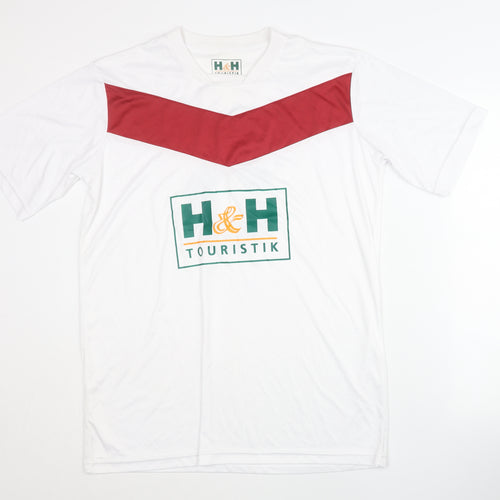 H&H Touristik Men's White Red XL Football Jersey