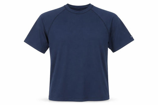 Front view of GERMAN'S Men's Blue Basic T-Shirt, size S, Activewear