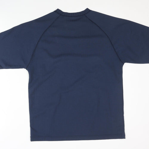 GERMAN'S Men's Blue Basic T-Shirt, Size S, Activewear