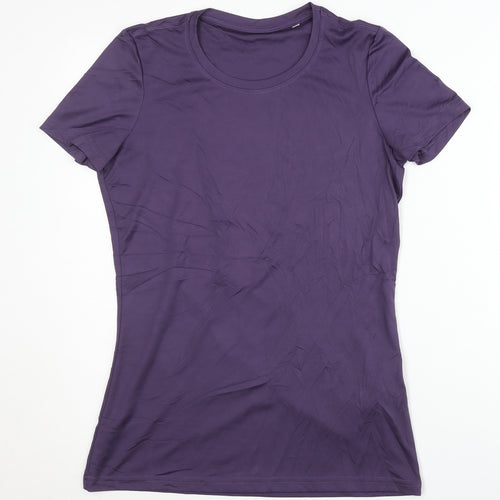Stedman Women's Purple T-Shirt Medium Athletic Fit