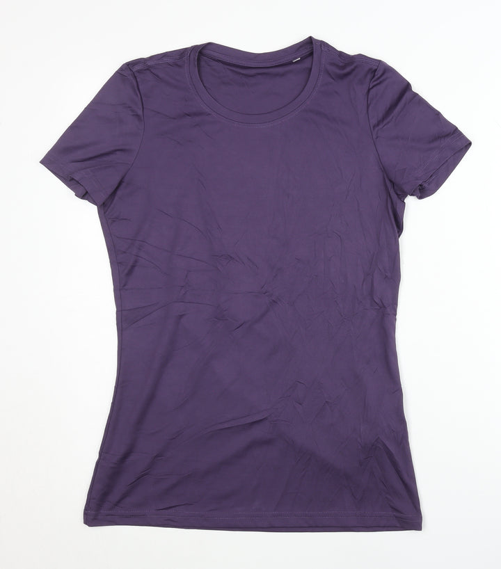 Stedman Women's Purple T-Shirt Medium Athletic Fit