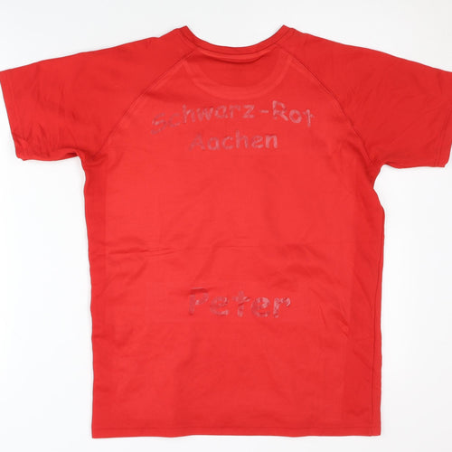 Fruit of the Loom Boys Red Crew Neck T-Shirt L
