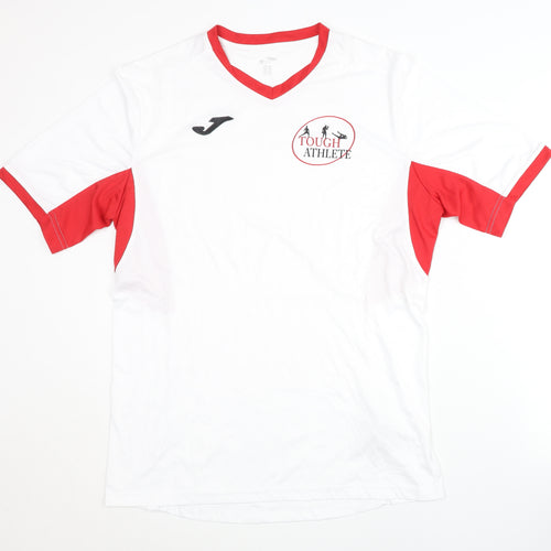 Joma Men's White XL V-Neck Activewear Top