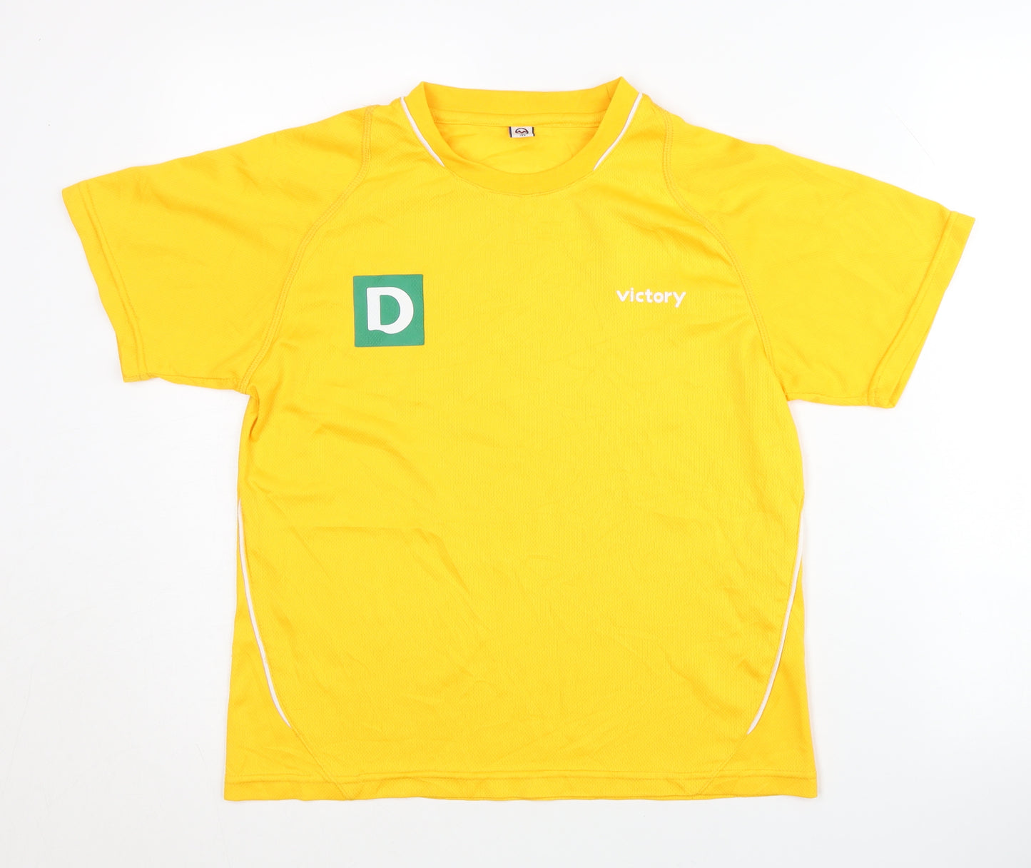 Victory Boys Yellow Football T-Shirt Size 8 Plus