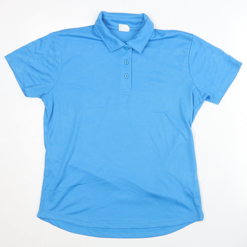 AWDis Unisex Blue Medium Polo Activewear Top