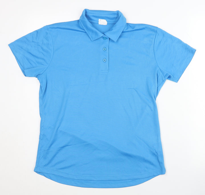 AWDis Unisex Blue Medium Polo Activewear Top