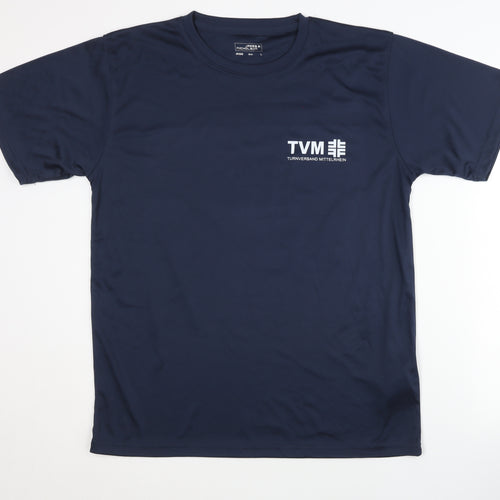 James & Nicholson Blue Men's Large T-Shirt