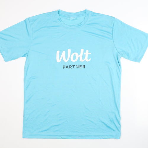 Wolt Blue Unisex Adult L Basic T-Shirt