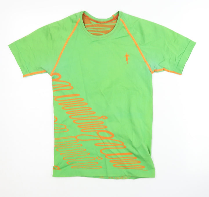 Unisex Green T-Shirt, Short Sleeve, Size 8, Raglan Style
