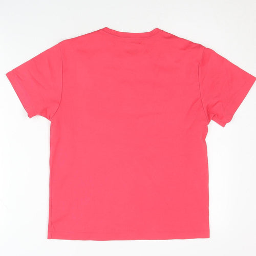 Yonex Women's Pink T-Shirt, L, Sports Activewear