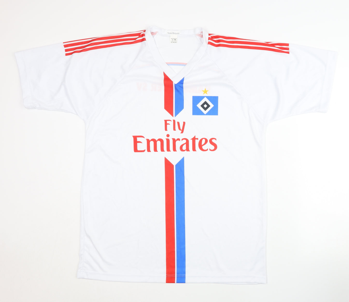 No Oryginal Fly Emirates Men's White Football Jersey XXL