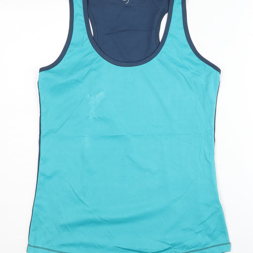Women's Blue Sleeveless Tank Top - Medium