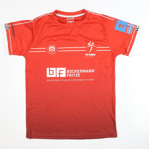 Tanked Men's Red Handball Jersey T-Shirt S