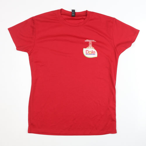 SOL'S Men's Red S Basic T-Shirt Logo Short Sleeve