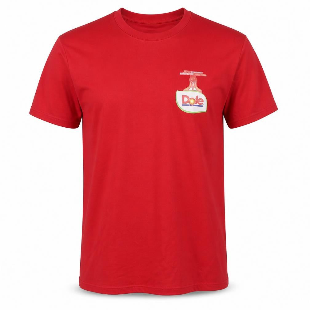 Front view of SOL'S Men's Red S Basic T-Shirt Logo Short Sleeve