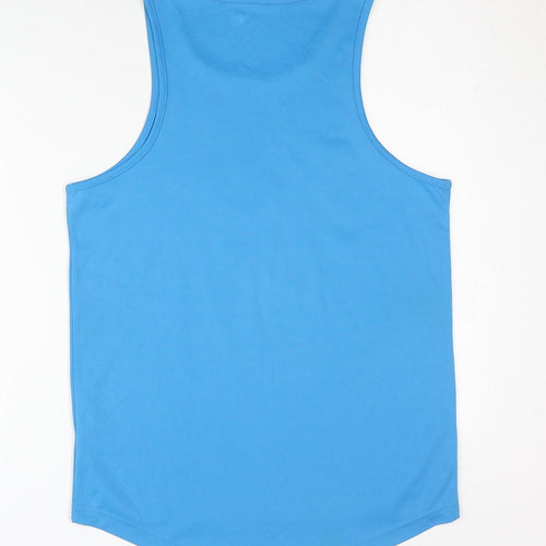 AWDis Men's Blue Volleyball Tank Top Medium