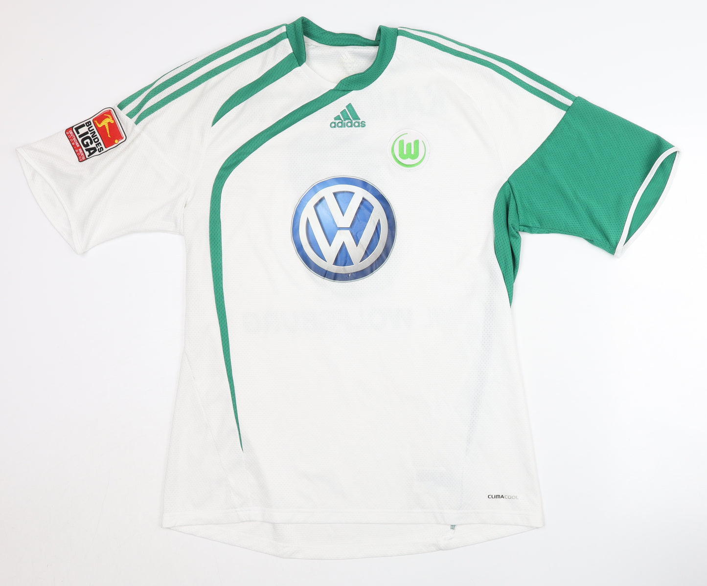 Adidas Men's Medium White Green Football Jersey