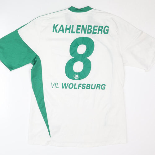 Adidas Men's Medium White Green Football Jersey