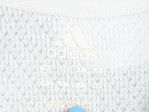 Adidas Men's Medium White Green Football Jersey