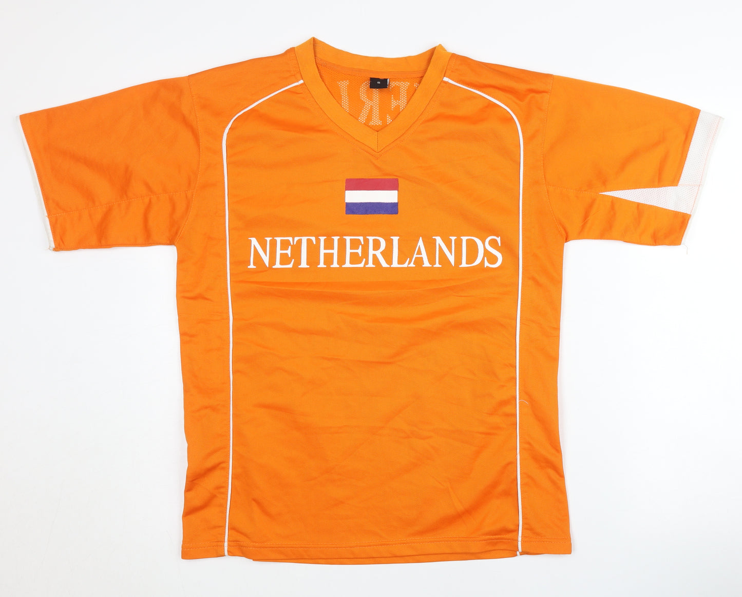 Netherlands Men's Orange Sports Jersey T-Shirt - Size S
