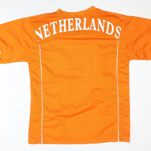 Netherlands Men's Orange Sports Jersey T-Shirt - Size S