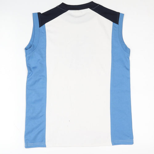 Alive Boys' Blue White Basketball Tank Top Size 14
