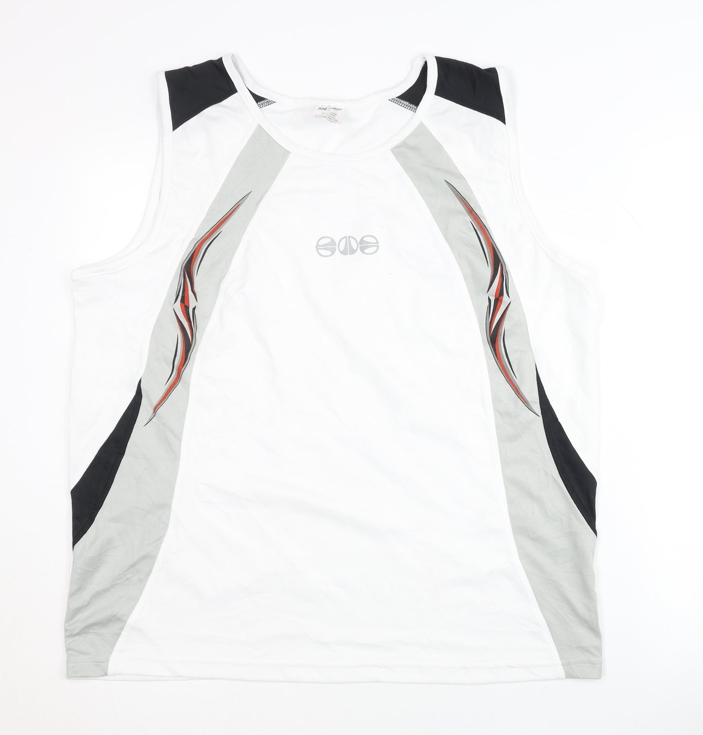 Shamp Men's White Tank Top XL Athletic Pullover