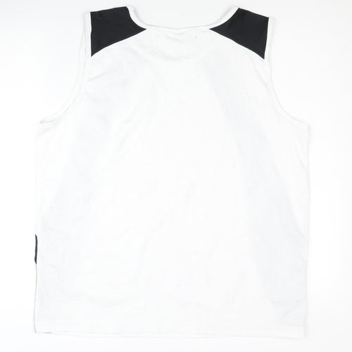 Shamp Men's White Tank Top XL Athletic Pullover