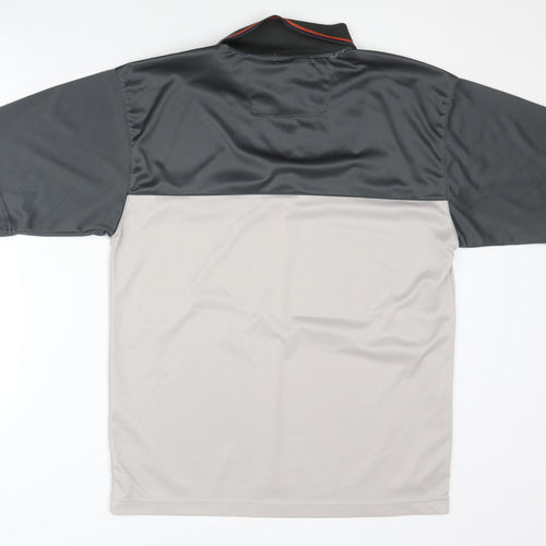 Let's Go Men's Grey Polo Shirt - Size M - 1/4 Zip