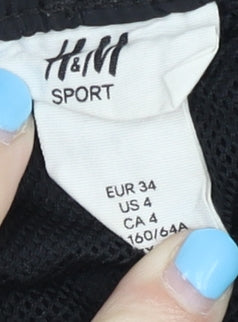 H&M Women's Black Athletic Shorts Size 6