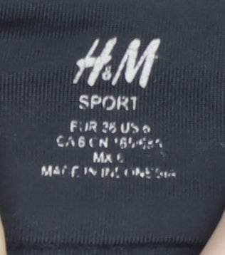 H&M Women Black Running Shorts, S